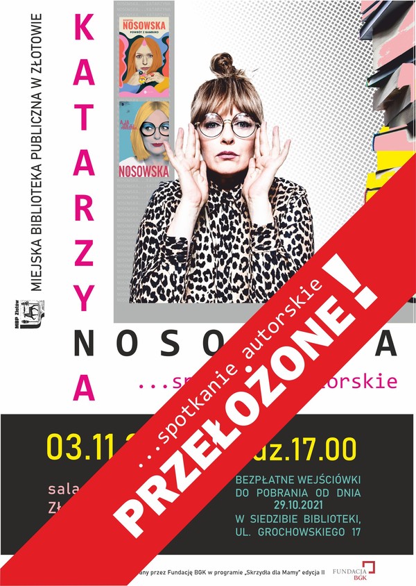 Spotkanie autorskie z Katarzyną Nosowską