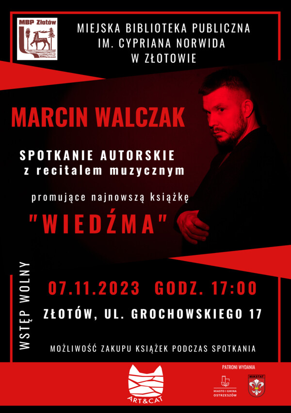 Marcin Walczak - spotkanie autorskie z recitalem muzycznym