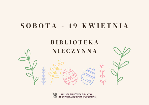Biblioteka nieczynna!
