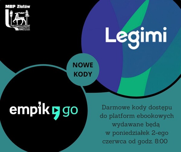 Kody do Legimi i Empik Go - 2 czerwca!
