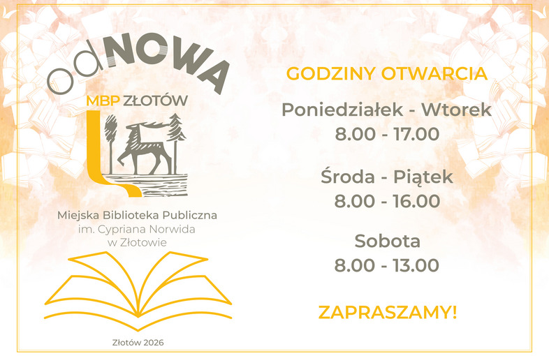 Godziny otwarcia biblioteki