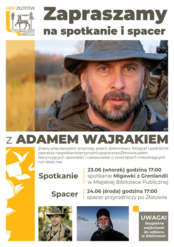 Spotkanie i spacer z Adamem Wajrakiem