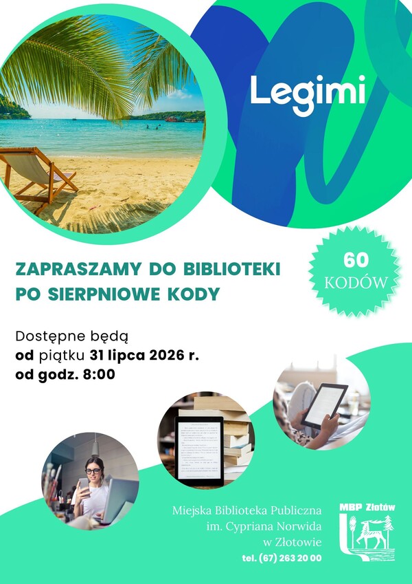 Kody do LEGIMI od 31 lipca!