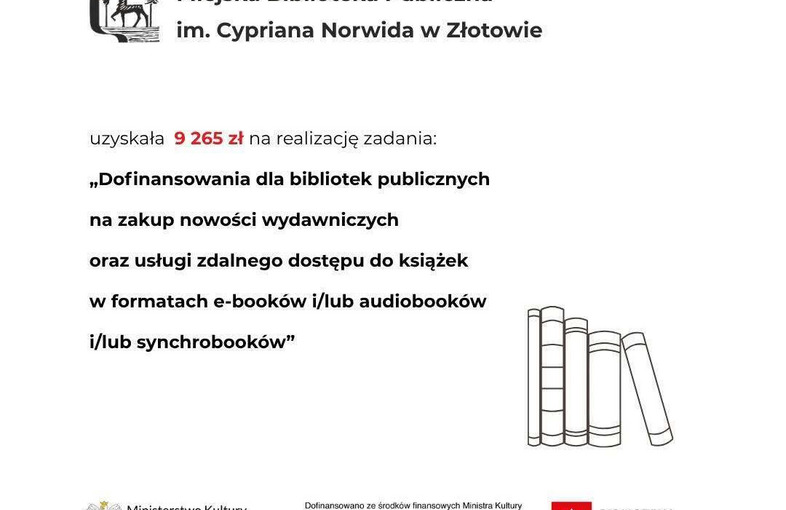 Dodatkowe środki na zakup nowości