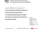 Dodatkowe środki na zakup nowości