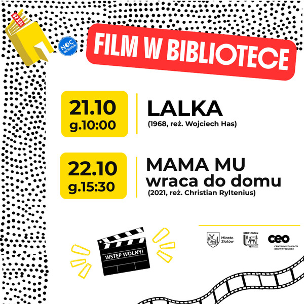 Seanse filmowe w bibliotece